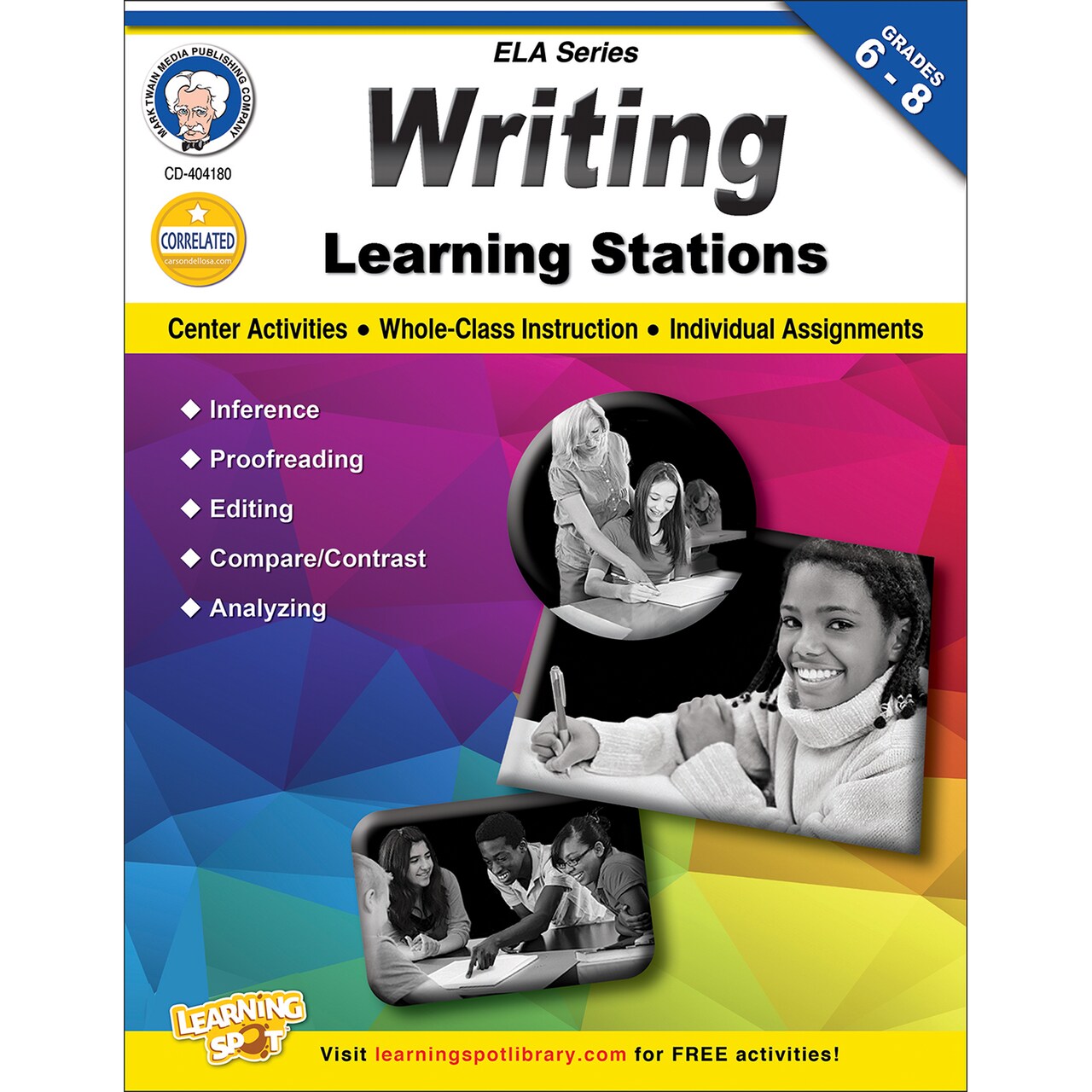 Mark Twain - Writing Learning Stations, Grades 6 - 8